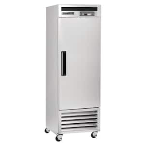 23 cu. ft. Single Door Commercial Reach in Refrigerator with Stainless Interior and Exterior