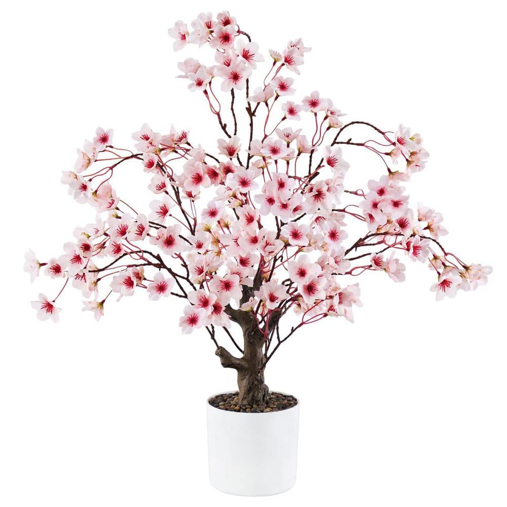 2 ft. Artificial Cherry BlossomTree in Pot WK2055 - The Home Depot