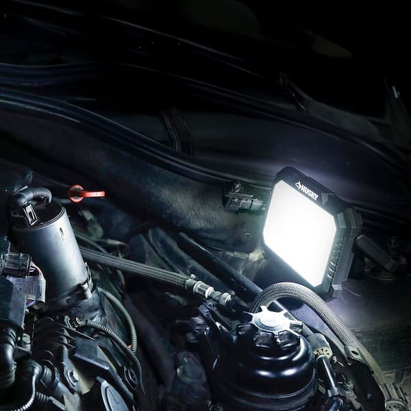 Husky Husky 2-Pack 1200 Lumens Rechargeable Magnetic Utility Light