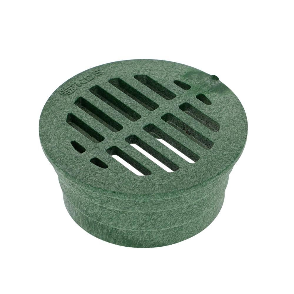 StormDrain 3 Green Outdoor Round Flat Drain Grate Cover - Superior  Strength and Durability - Fits 3 Inch Sewer & Drain Pipe / Fittings,  Triple Wall