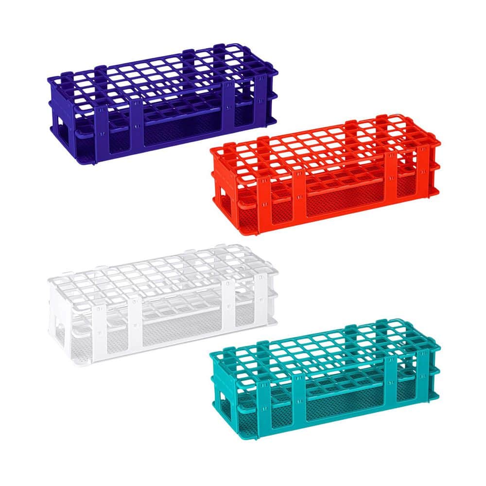 Plastic Test Tube Rack Set of 4 Detachable 60 Hole Holder Fits 16mm 20mm Tubes Colorful Laboratory Organizer price history on PriceWatchPro