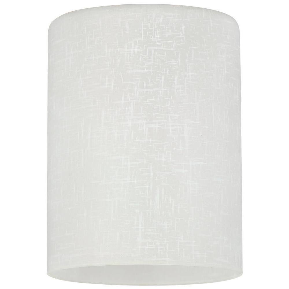 white linen glass shade