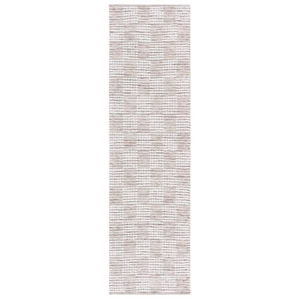 Montauk 2 ft. x 8 ft. Brown/Ivory Checkered Modern Runner Rug