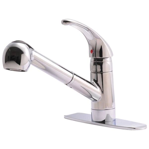 Ultra Faucets Classic Collection Single-Handle Pull-Out Sprayer Kitchen Faucet in Chrome