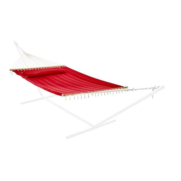 Smart Garden Monte Carlo 13 ft. Premium Poly Double Hammock in Bossa Nova Red