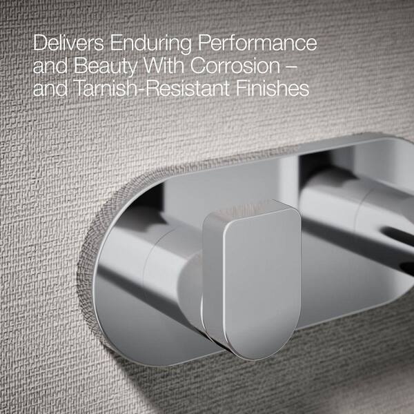 KOHLER Composed Double Robe Hook in Polished Chrome K-73146-CP
