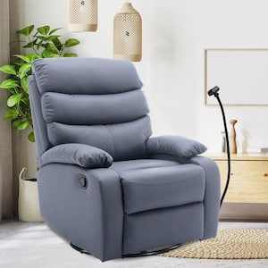 Seafuloy Dark Gray Power Recliner Chair W82033183-1 - The Home Depot