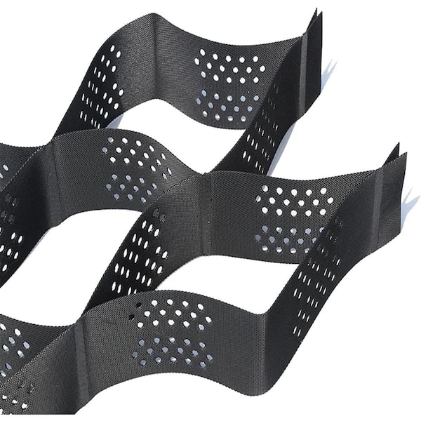 Wellco 4 ft x 100 ft 80N Geogrid Black Paver Base For Landscaping, Sheds, Pathway, ATV and Patios