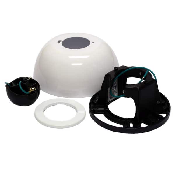 Matte White 1 in. Sloped Ceiling Kit - Wet Rated