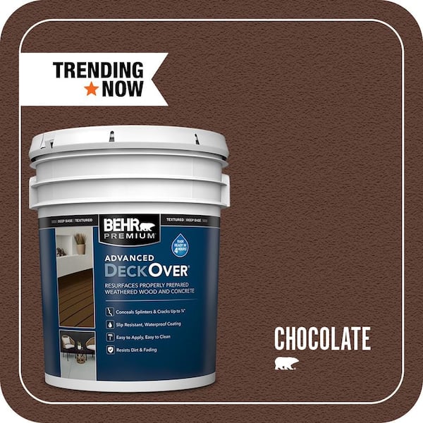 5 gal. #SC-129 Chocolate Textured Solid Color Exterior Wood and Concrete Coating