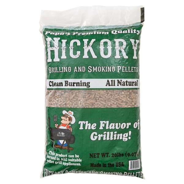 Unbranded 20 lbs. Hickory, Wood Pellets, Papa's Premium Quality