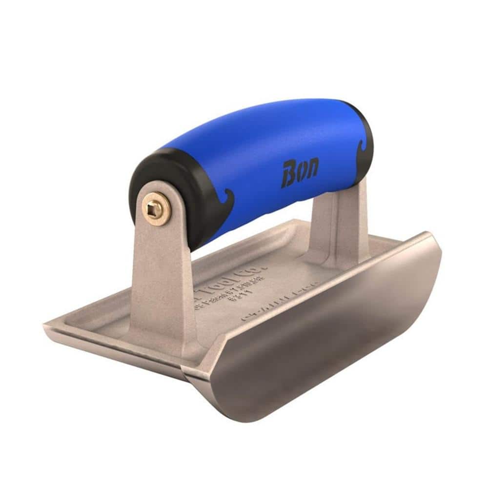Bon Tool 6 in. x 23/4 in. Concrete Bullet Hand Edger with Comfort Wave Handle 88311 The Home