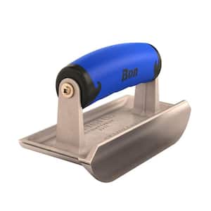 6 in. x 2-3/4 in. Concrete Bullet Hand Edger with Comfort Wave Handle