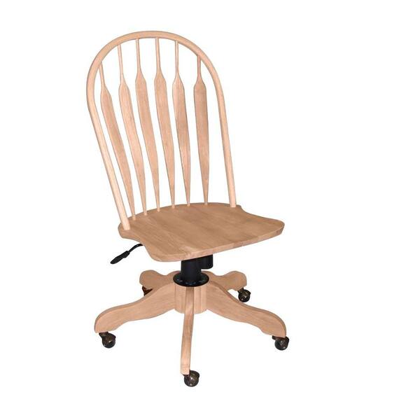 International Concepts Unfinished Steam Bent Windsor Office Chair