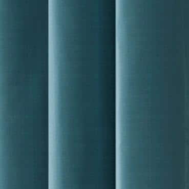 Cohen Thermaback Peacock Textured Solid Polyester 42 in. W x 84 in. L Blackout Single Grommet Top Curtain Panel