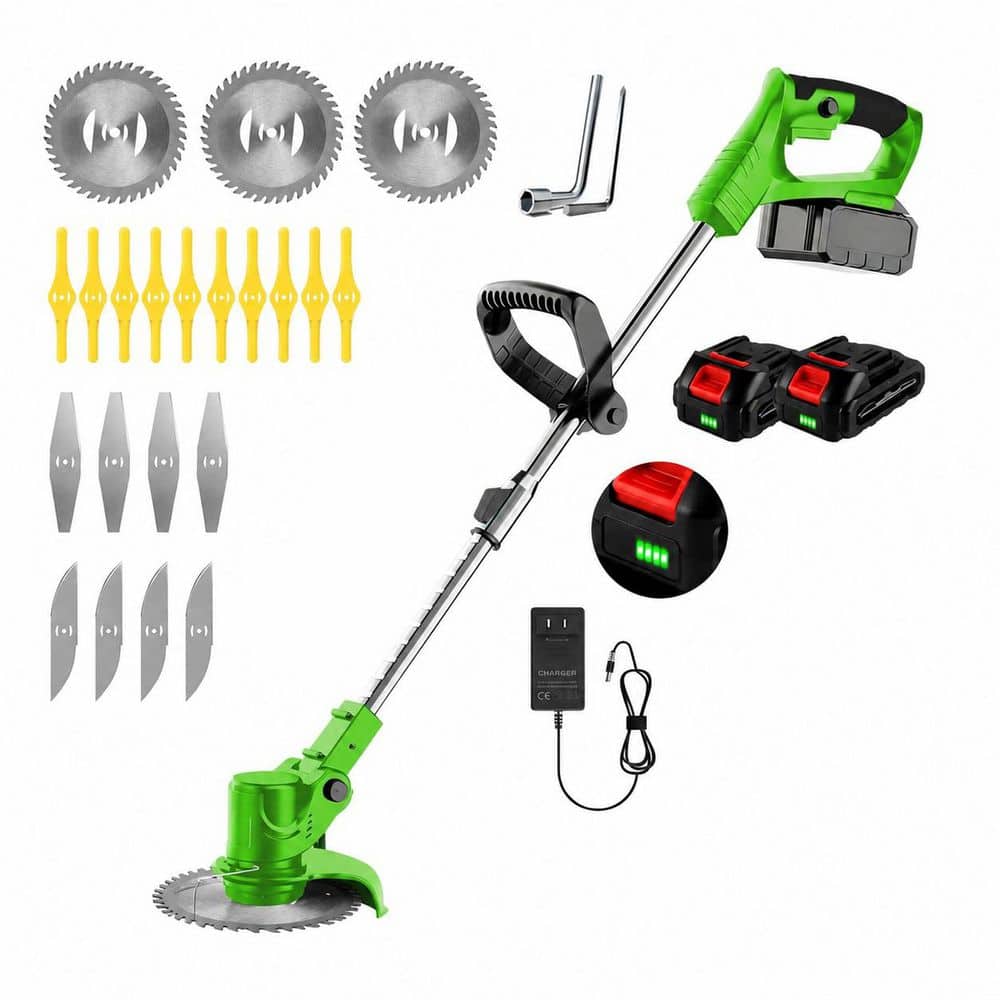 21V Metal Cordless Electric Weed Wacker Grass Trimmer Brush Cutter Adjustable Lightweight for Garden Lawn Yard price history on PriceWatchPro