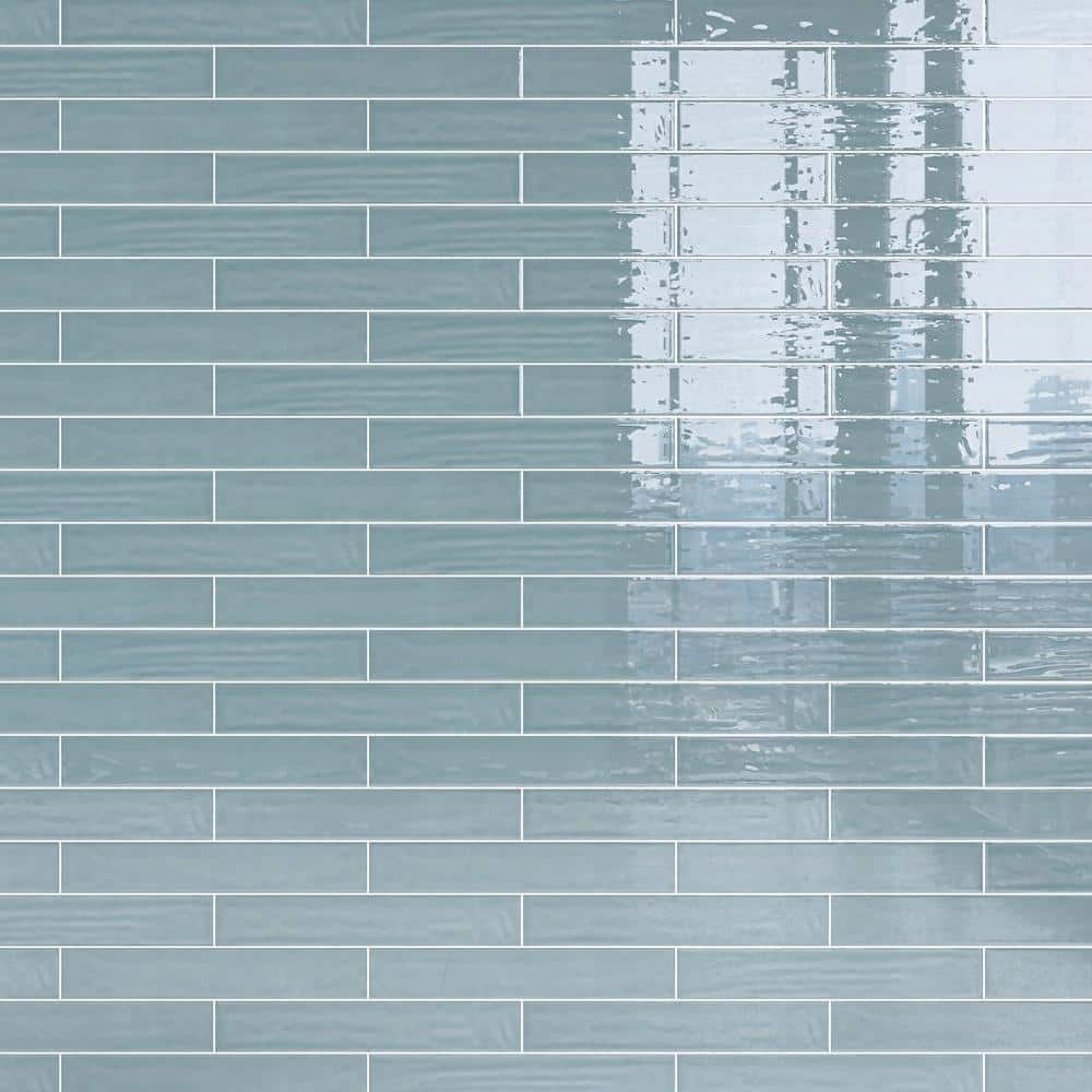 Nova Ocean 1.97 in. x 11.81 in. Polished Ceramic Subway Tile Sample price history on PriceWatchPro