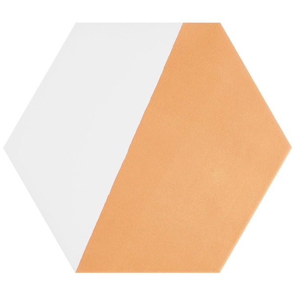 Ivy Hill Tile Eclipse Burst Orange 7.79 in. x 0.59 in. Matte Porcelain Floor and Wall Tile Sample