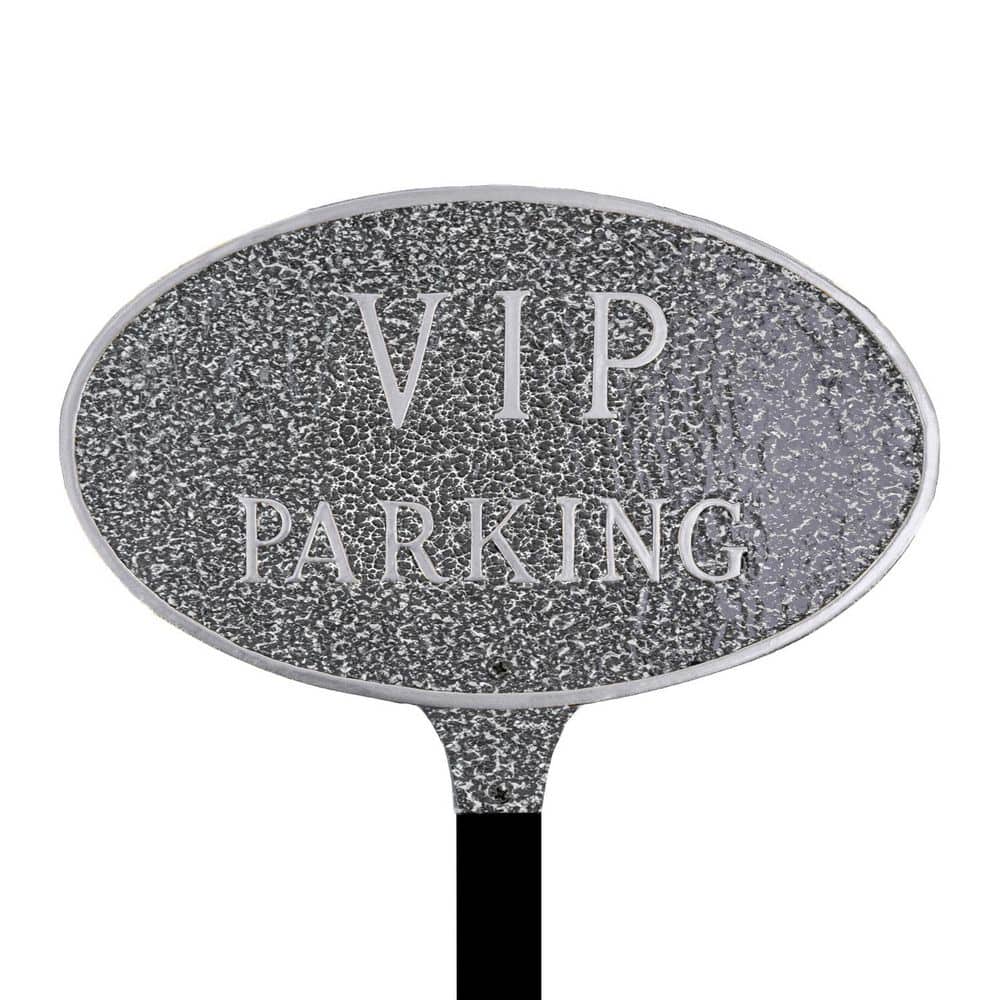 "8.5"" x 13"" Standard Oval VIP Parking Statement Plaque Sign with Lawn Stake - Swedish Iron" price history on PriceWatchPro