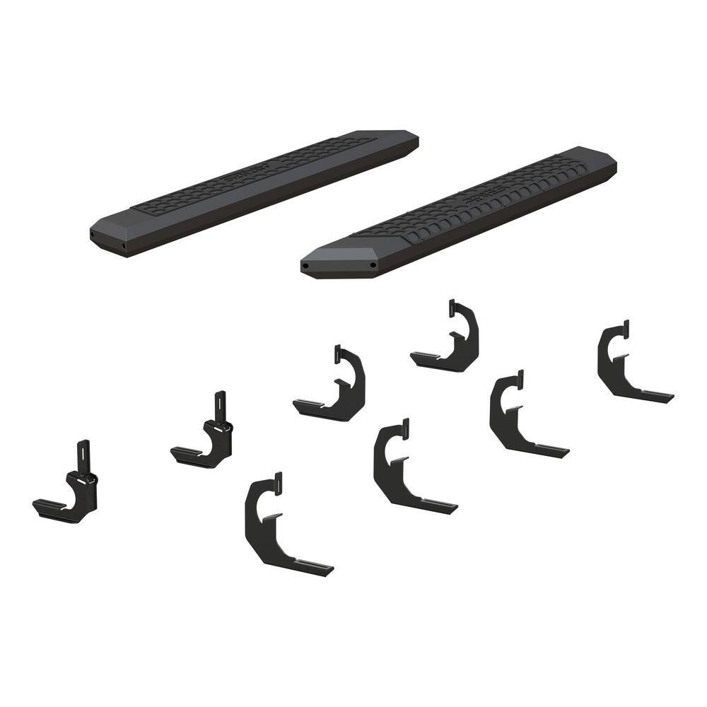 Aries AdvantEDGE Black Aluminum 53Inch Truck Running Boards, Select Chevrolet Silverado, GMC