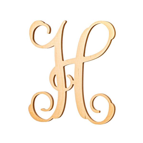 Jeff Mcwilliams Designs 19 5 In Unfinished Single Vine Monogram E The Home Depot