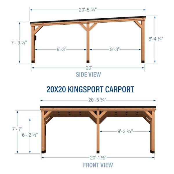 Backyard Discovery Kingsport 20 ft. x 20 ft. x 8 ft. All