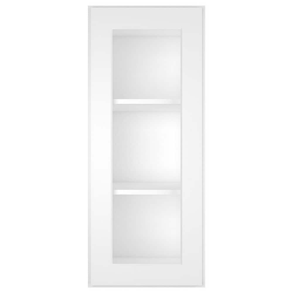 HOMEIBRO 15 in. W X 12 in. D X 36 in. H in Shaker White Plywood Ready