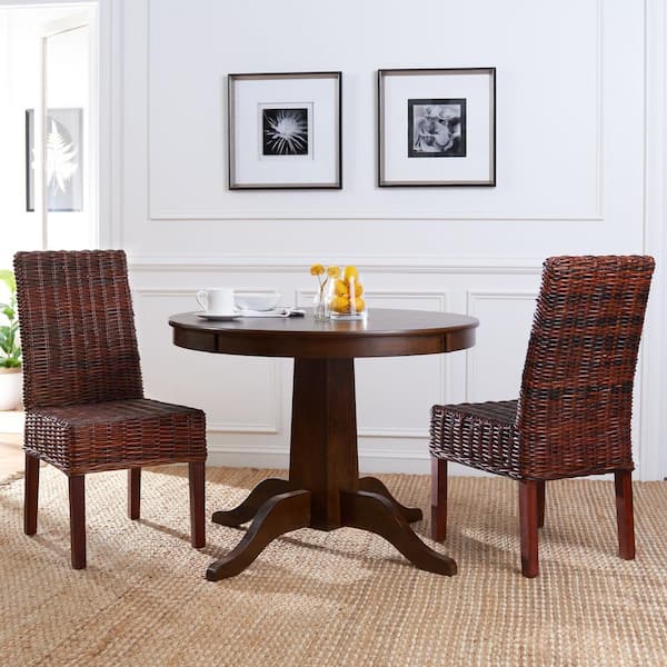 Sanibel Brown Wood Side Chair (Set of 2)