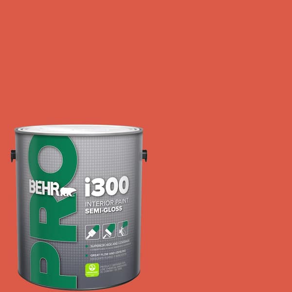 BEHR PRO 1 gal. #T12-7 Red Wire Semi-Gloss Interior Paint