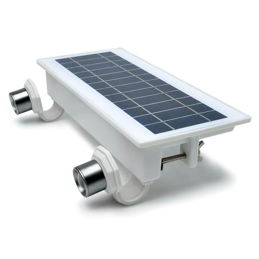 EZ Home White Solar LED Security Flood Light
