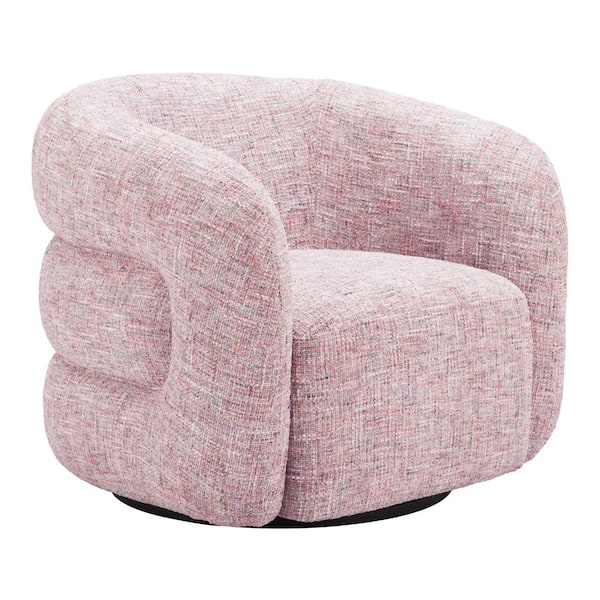 ZUO Refine Pink Swivel Chair 110846 - The Home Depot