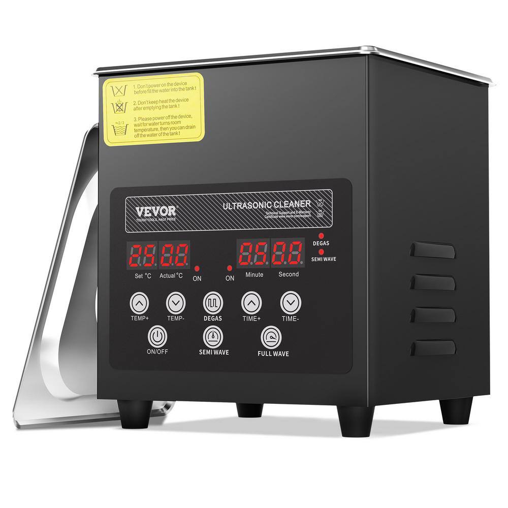 2L Ultrasonic Cleaner, 60W Digital Ultrasonic Cleaning Machine with Upgraded Degassing and Gentle Mode