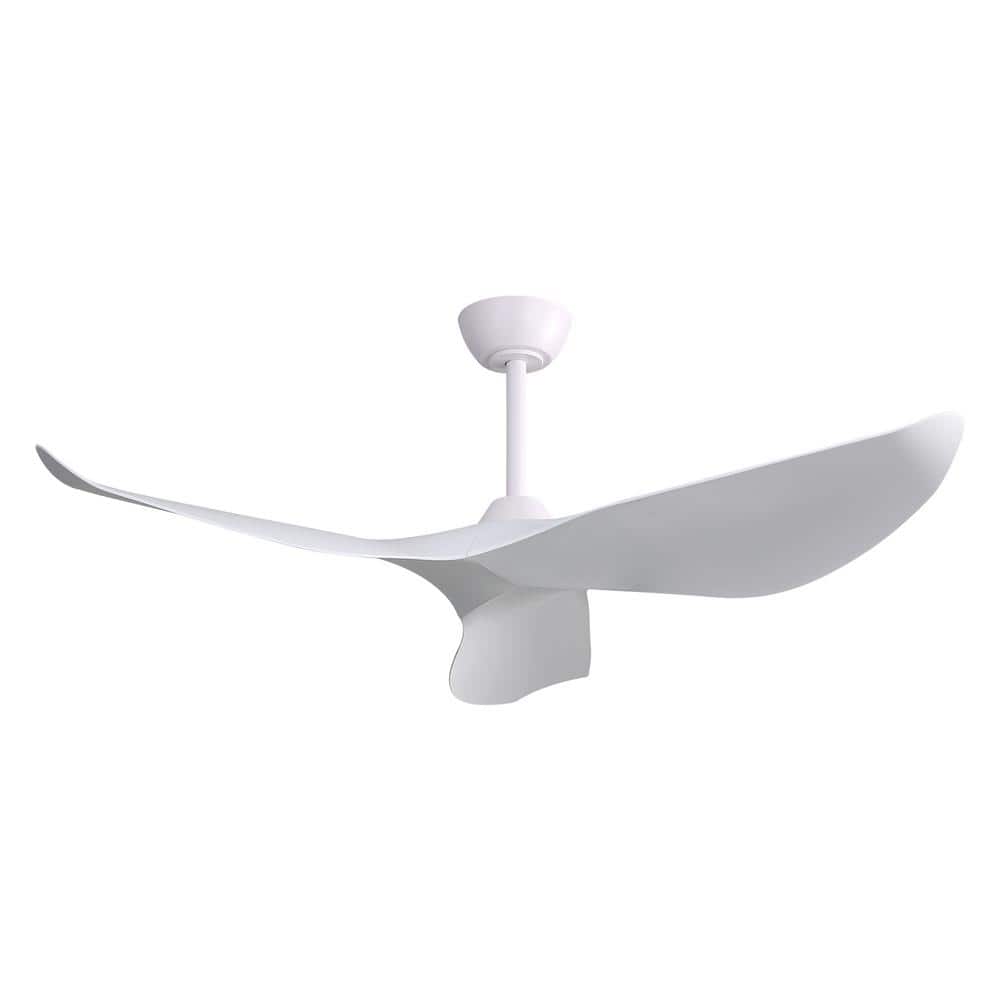 "52 in. Indoor White Noiseless 6 Speeds Ceiling Fan with Remote and 5″/10″/24"" Downrods" price history on PriceWatchPro