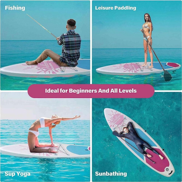 HOTEBIKE 10 ft. Premium Inflatable Stand Up Paddle Board with
