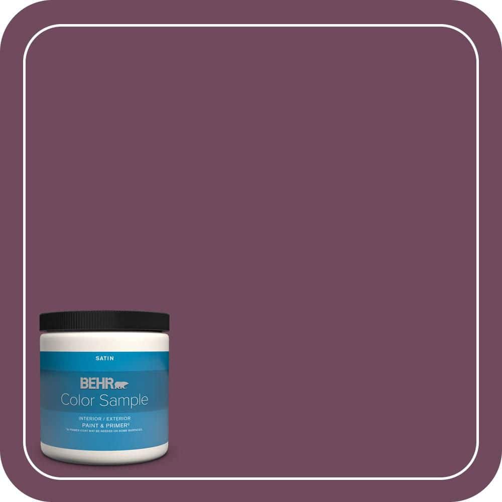 8 oz. #MQ1-39 Prussian Plum Satin Enamel Interior/Exterior Paint & Primer Color Sample price history on PriceWatchPro