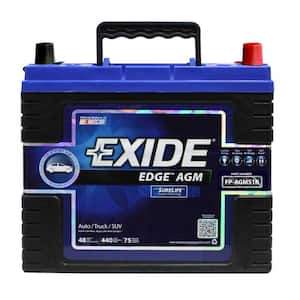 Edge 12 volts Lead Acid 6-Cell 51R Group Size 440 Cold Cranking Amps (BCI) Auto AGM Battery