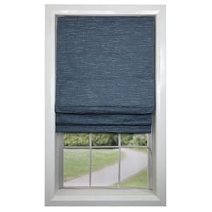 Wedgwood Cordless Blackout Polyester Roman Shades - 27 in. W x 63 in. L