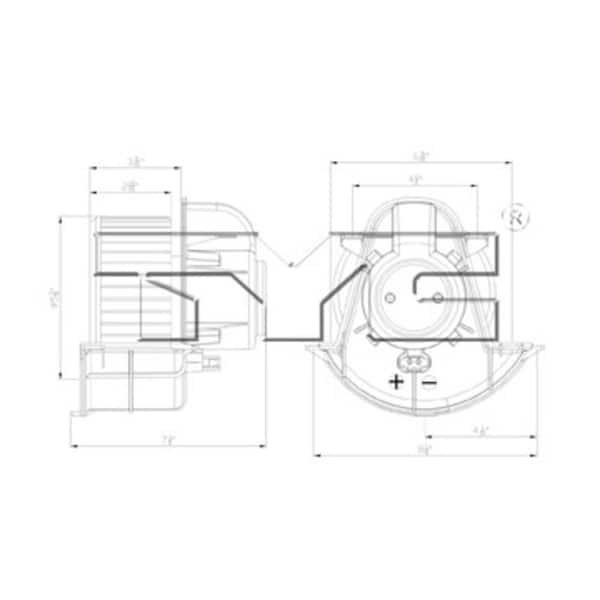 TYC HVAC Blower Motor