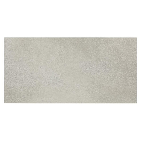 EpicClean Milton Stereo Gray Matte 4 in. x 8 in. Glazed Porcelain Floor and Wall Sample Tile