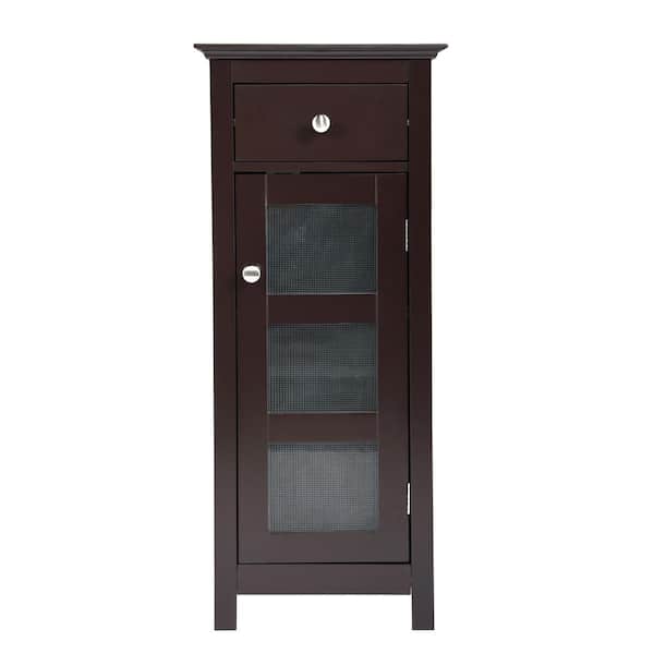 Unbranded Shaker 13-in W x 13.6-in D x 30-in H in Brown MDF Ready to Assemble with Storage