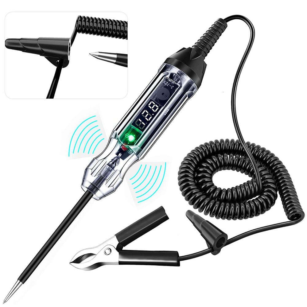 3-72V DC Heavy Duty Digital LED Electric Circuit Tester with Voltmeter & Dual Color Polarity Indicate Light Test Pen price history on PriceWatchPro