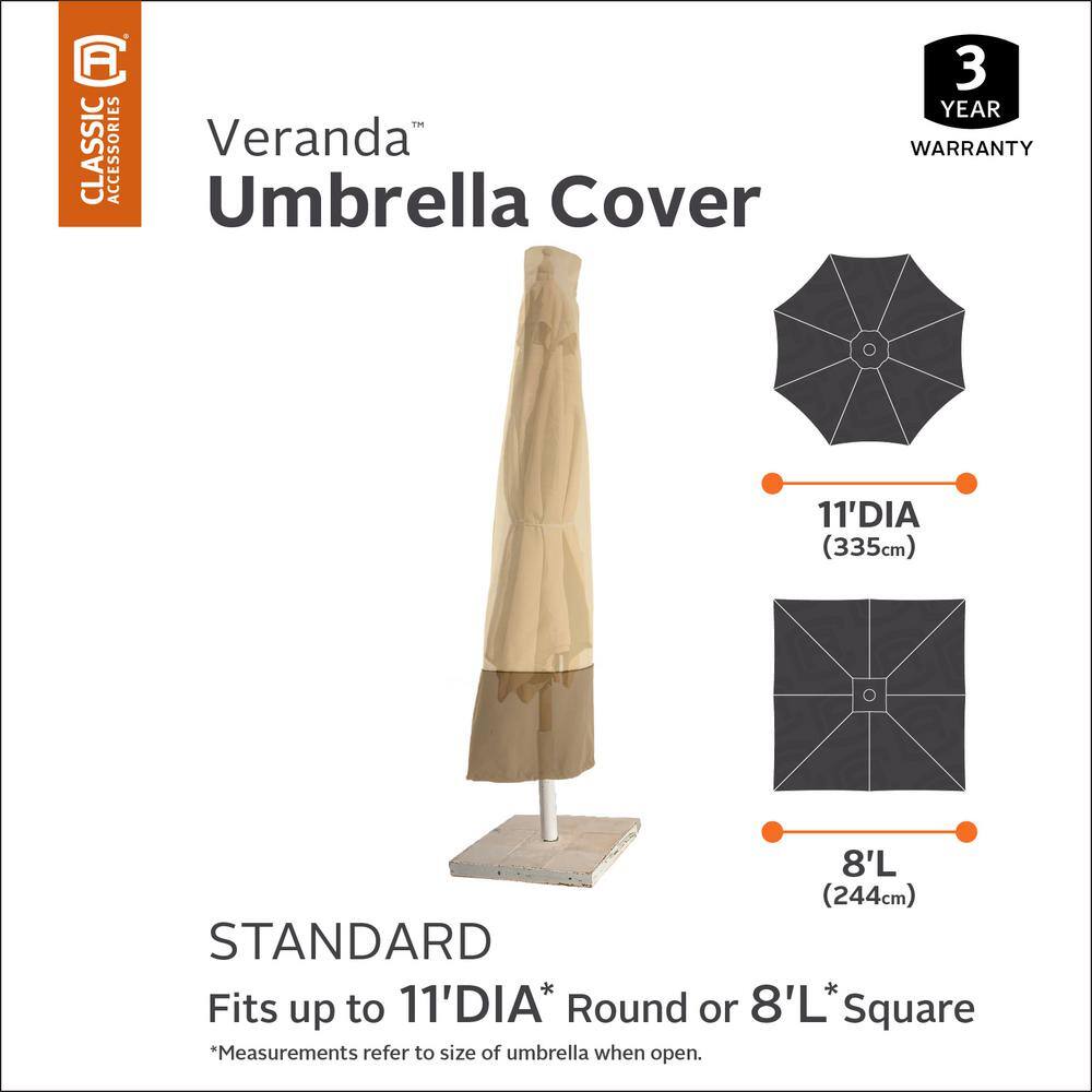Sand Heavy-Duty Water-Resistant Patio Umbrella Cover