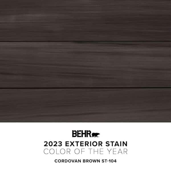 5 gal. #ST-104 Cordovan Brown Semi-Transparent Waterproofing Exterior Wood Stain