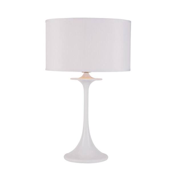Bel Air Lighting Stewart 26.5 in. White Incandescent Table Lamp-DISCONTINUED