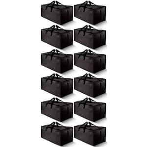 14.2 in. W x 29.1 in. D x 13 in. H Black Outdoor Storage Cabinet for Toys, Clothing, Bedding, Move House (12-Pack)