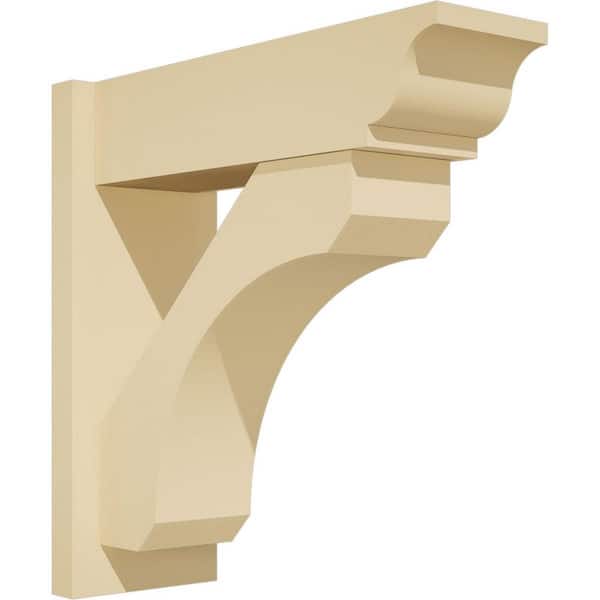 Ekena Millwork Legacy 7 in. W x 20 in. H x 20 in. D Signature Urethane Polyurethane Outlooker with Traditional Ends