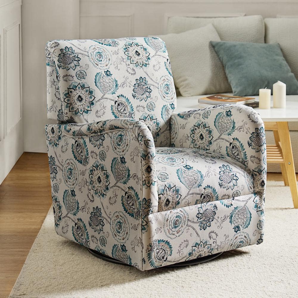 JAYDEN CREATION Patsy Transitional Accent Chair With 360° Swivel ...