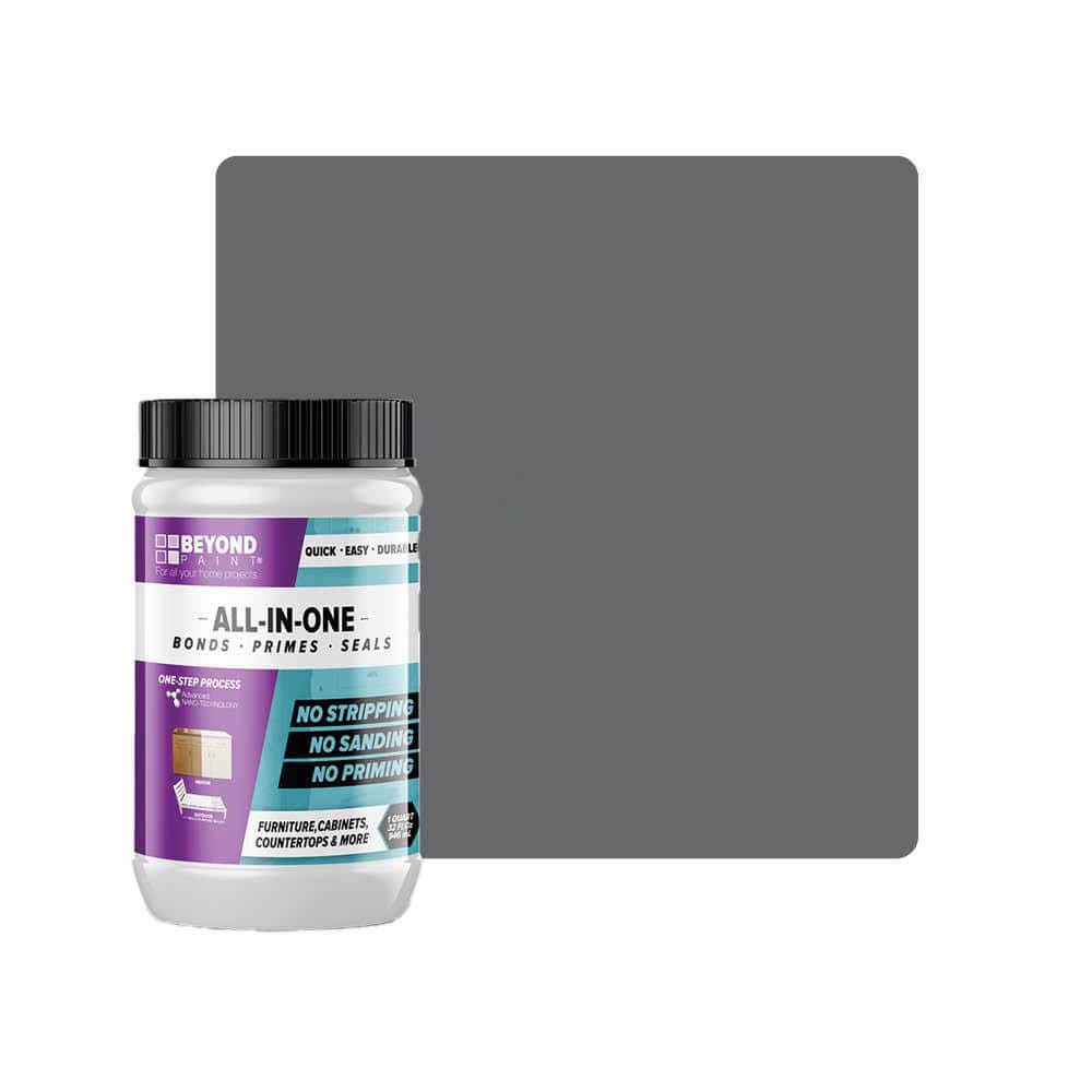 BEYOND PAINT 1 qt. Pewter Cabinets, Countertops, Furniture and More Multi-Surface All-in-One Interior/Exterior Refinishing Paint