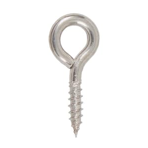 Ace Small Zinc-Plated Silver Steel 1.375 in. L Square Bend Screw Hook 10 lb  10 pk - Ace Hardware