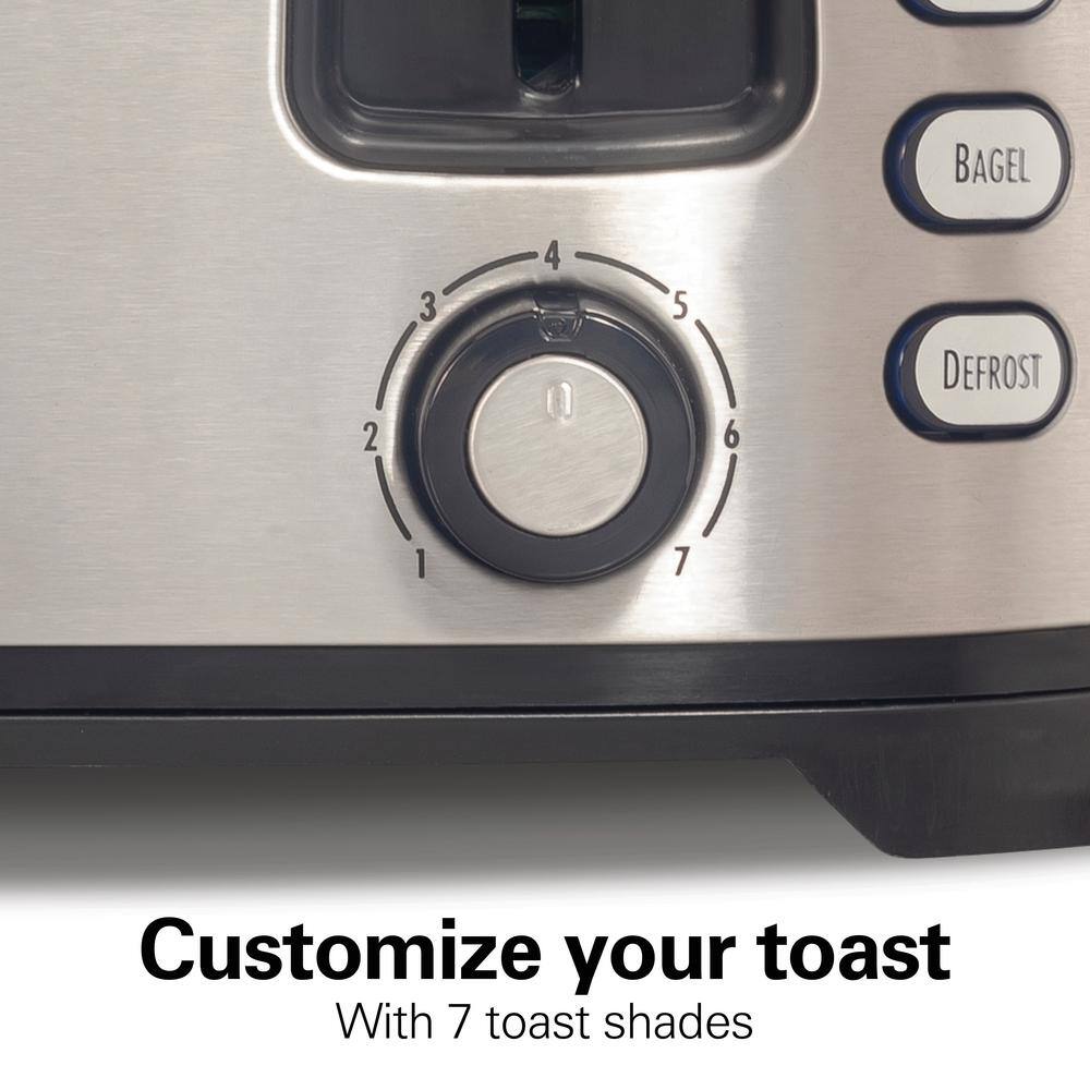Stainless Steel 4-Slice Toaster with Extra-Wide Slots